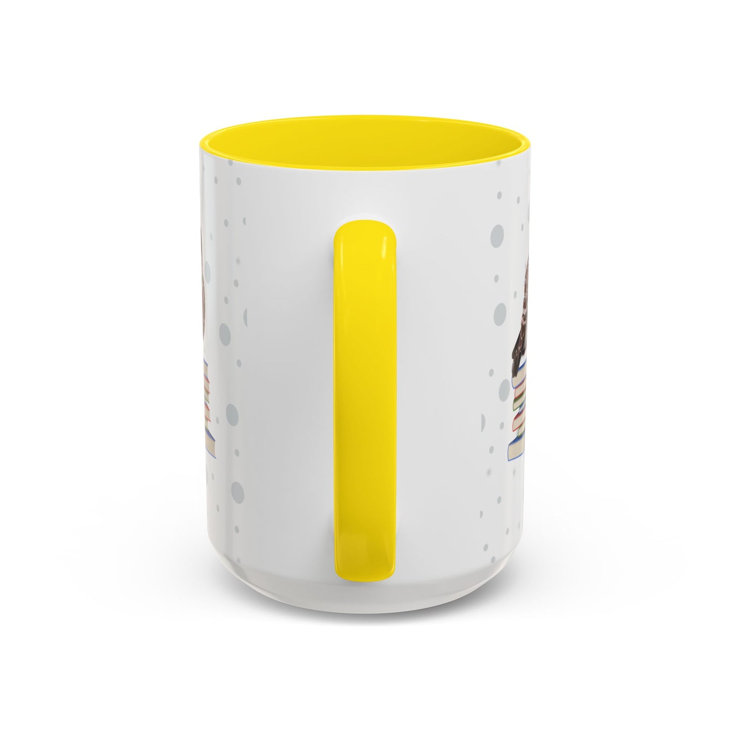Cute Owl on Books Teacher Mug – Two-Tone Classroom Coffee Cup
