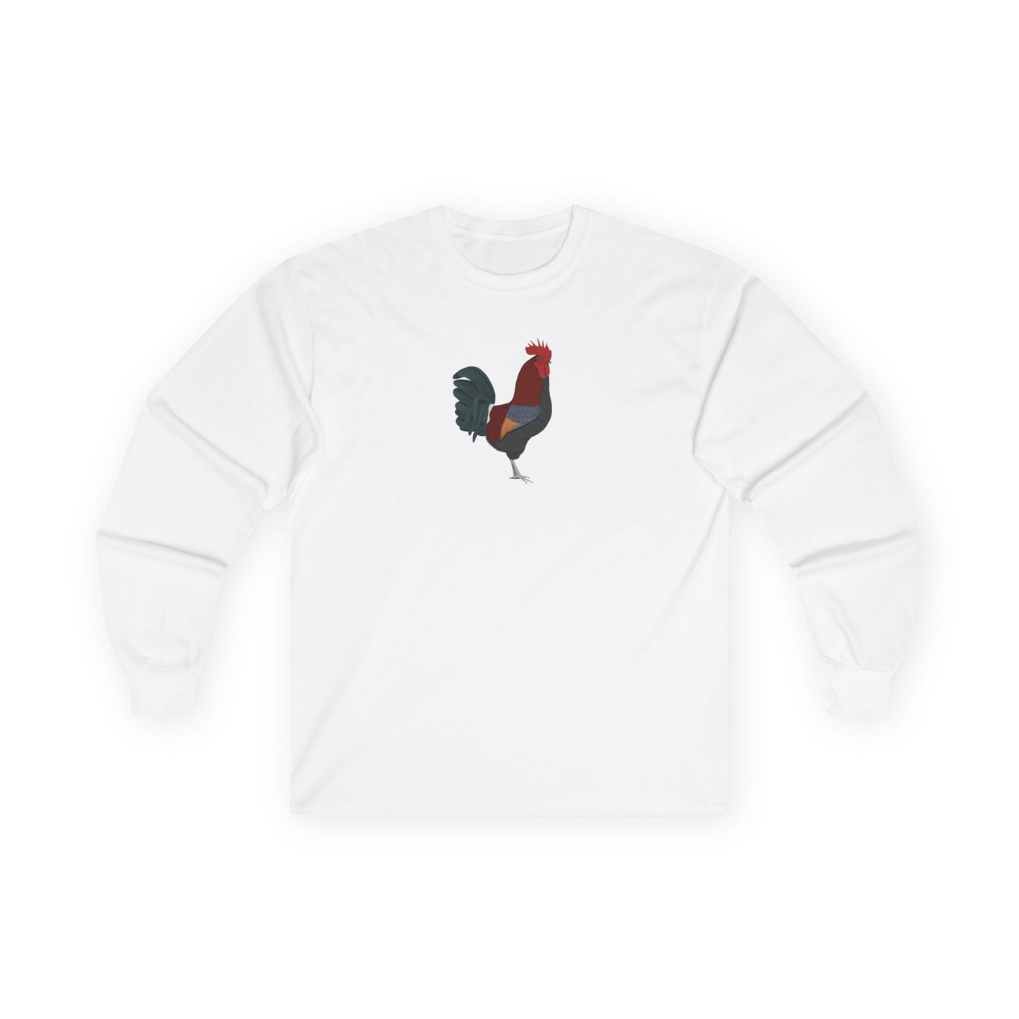 Rooster Birding & Birdwatching Bird Cotton Long Sleeve T-Shirt