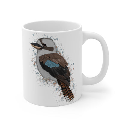 Kookaburra Bird Ceramic Mug 11oz White