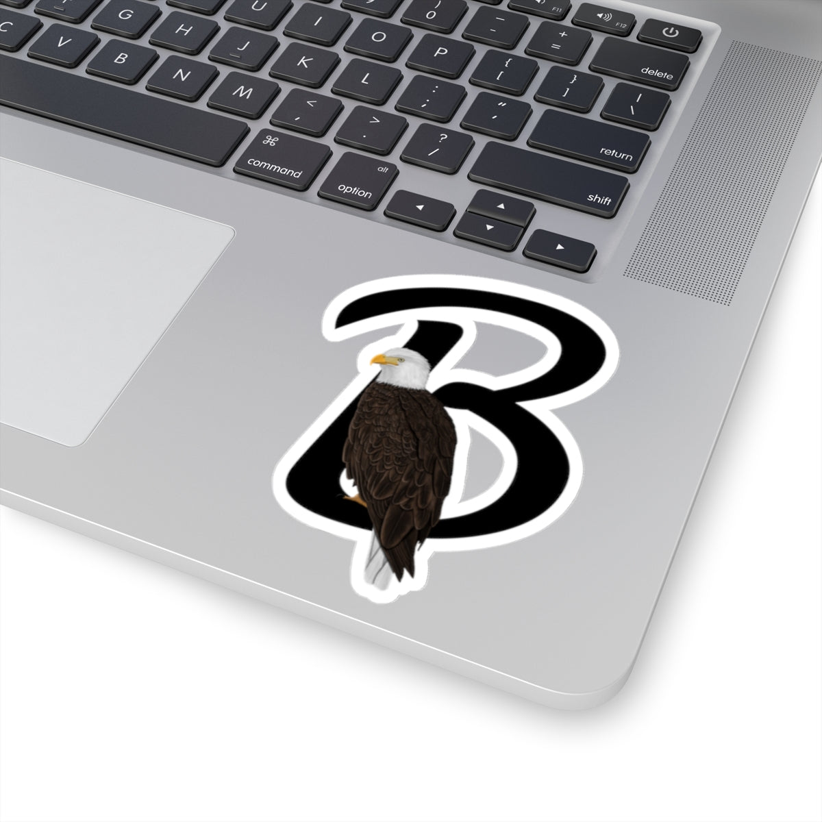 Bald Eagle Letter B Bird Kiss-Cut Sticker
