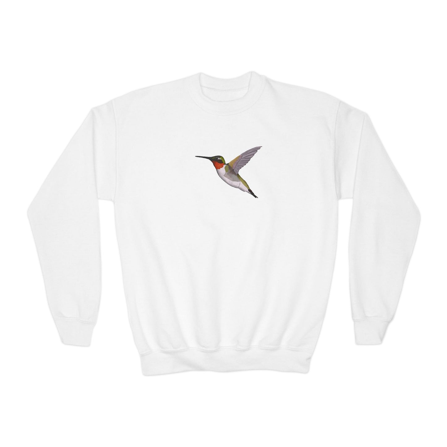 Hummingbird Bird Birdwatching Youth Crewneck Sweatshirt