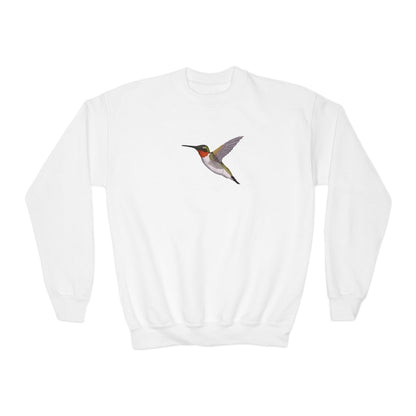 Hummingbird Bird Birdwatching Youth Crewneck Sweatshirt