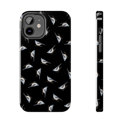 Tufted Titmouse iPhone Case Black – Premium Tough Phone Cover for Bird Lovers – animal lover,
