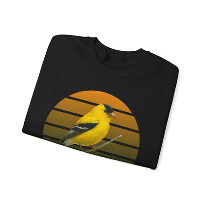 American Goldfinch Sweatshirt | Unisex Bird Lover Pullover | Wildlife Birder Gift | Songbird Crewneck
