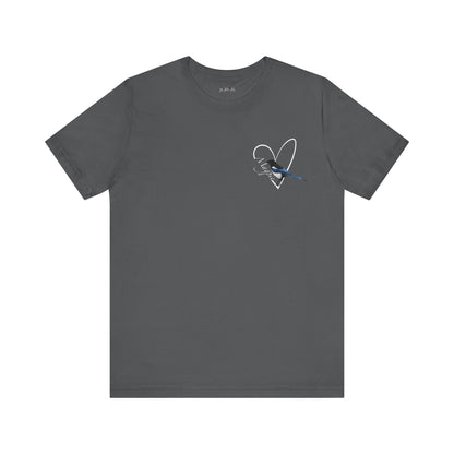 Magpie Heart Birdwatcher Bird T-Shirt