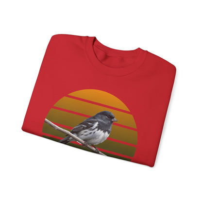 Dark-Eyed Junco Sweatshirt | Cozy Winter Birder Pullover | Snow Bird Crewneck Gift