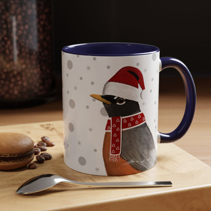 Robin Christmas Bird Coffee Mug