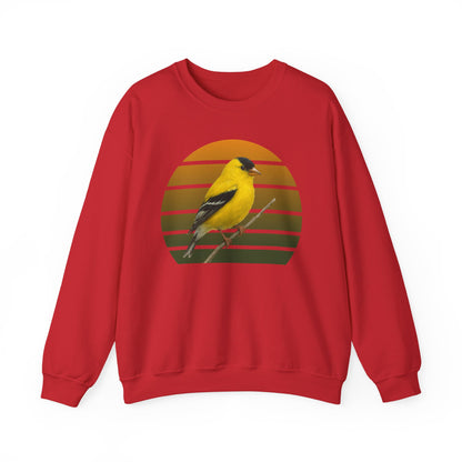 American Goldfinch Sweatshirt | Unisex Bird Lover Pullover | Wildlife Birder Gift | Songbird Crewneck