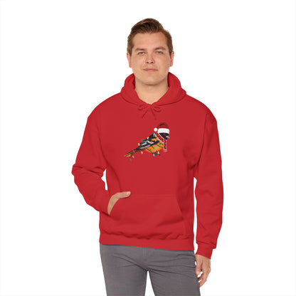 Baltimore Oriole with Fairy Lights Christmas Bird Hoodie