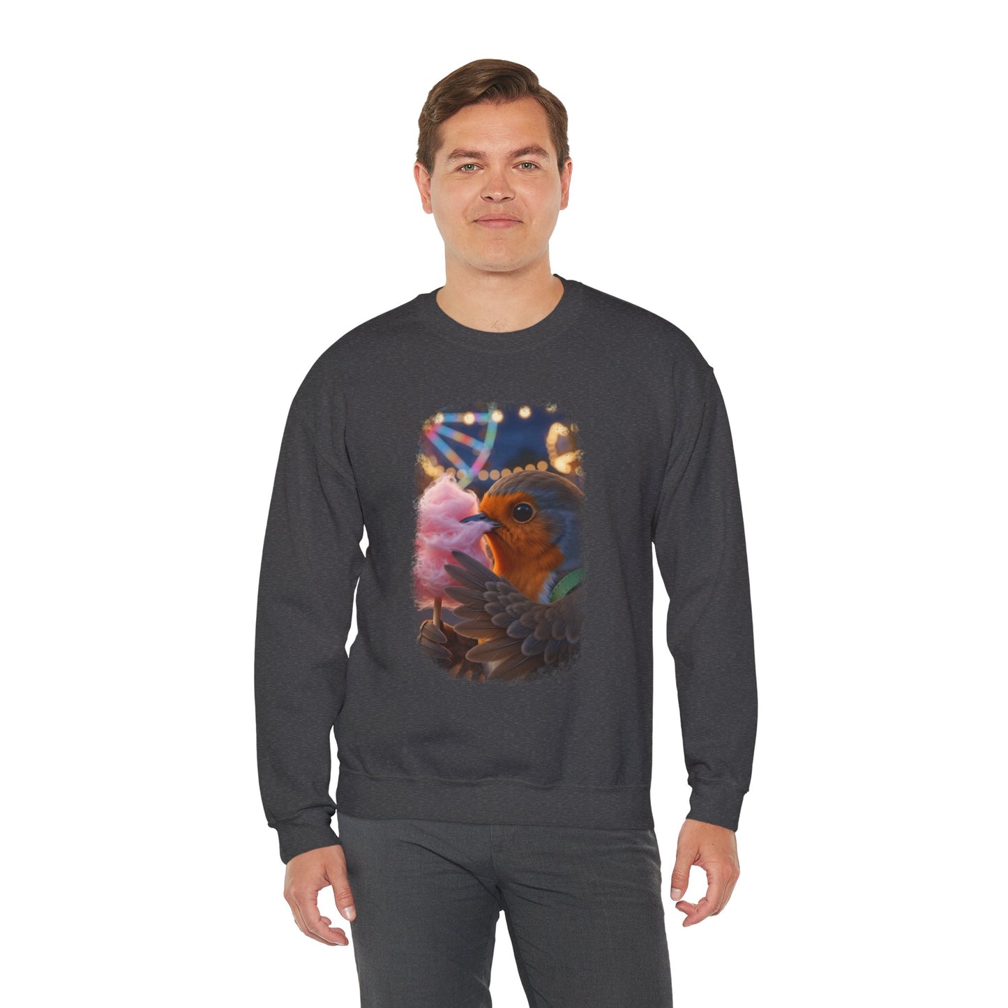 Robin Rosi Pink Cotton Candy Premium Sweatshirt for Bird Lovers