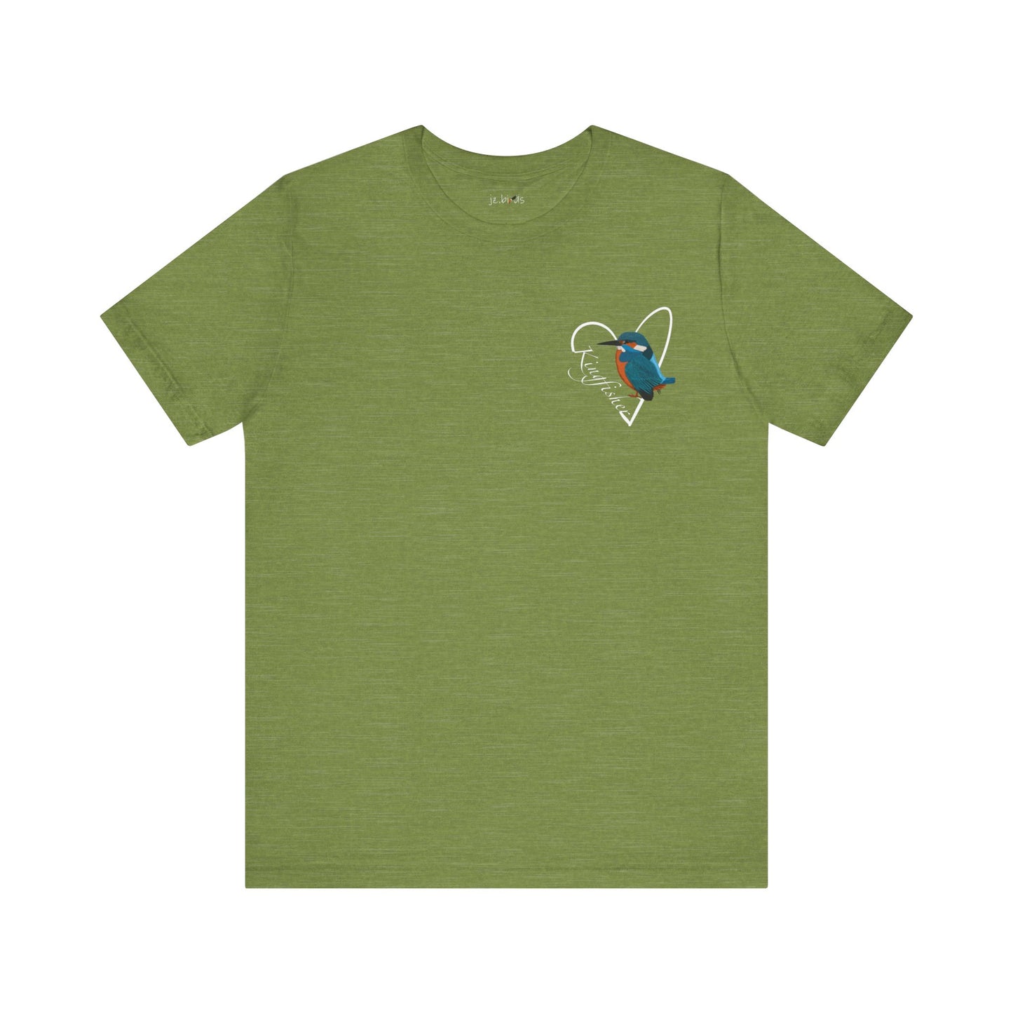 Kingfisher Heart Birdwatcher Bird T-Shirt