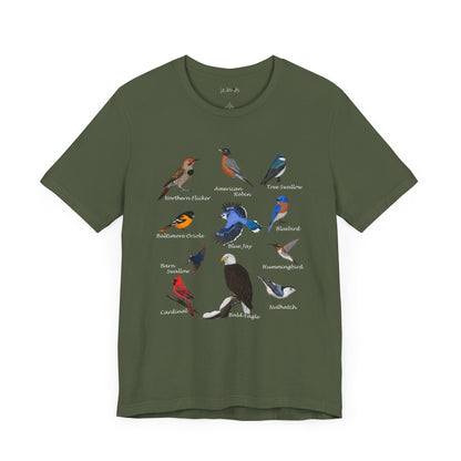 Blue Jay Cardinal Hummingbird Robin Bald Eagle Birding & Birdwatching Bird T-Shirt