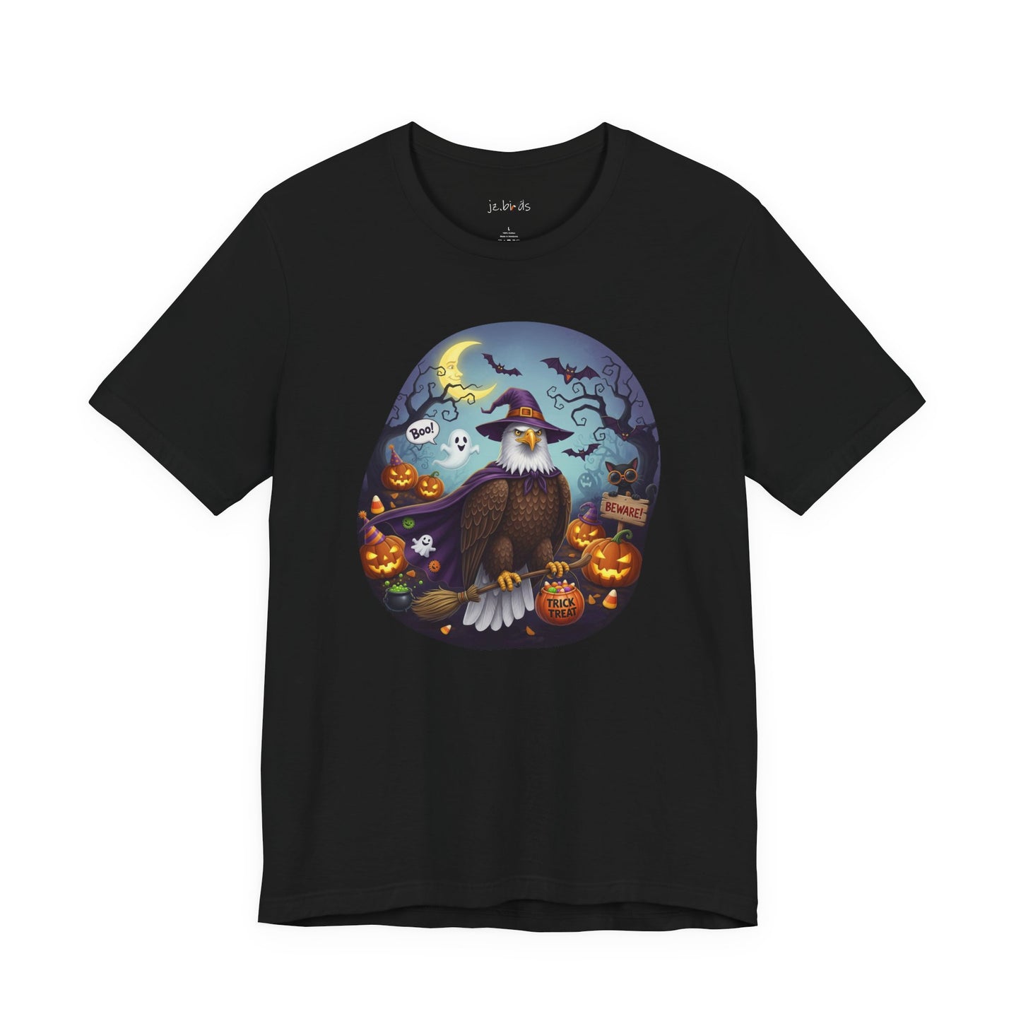 Bald Eagle Halloween Bird T-Shirt - Spooky Halloween Costume for Bird Lovers