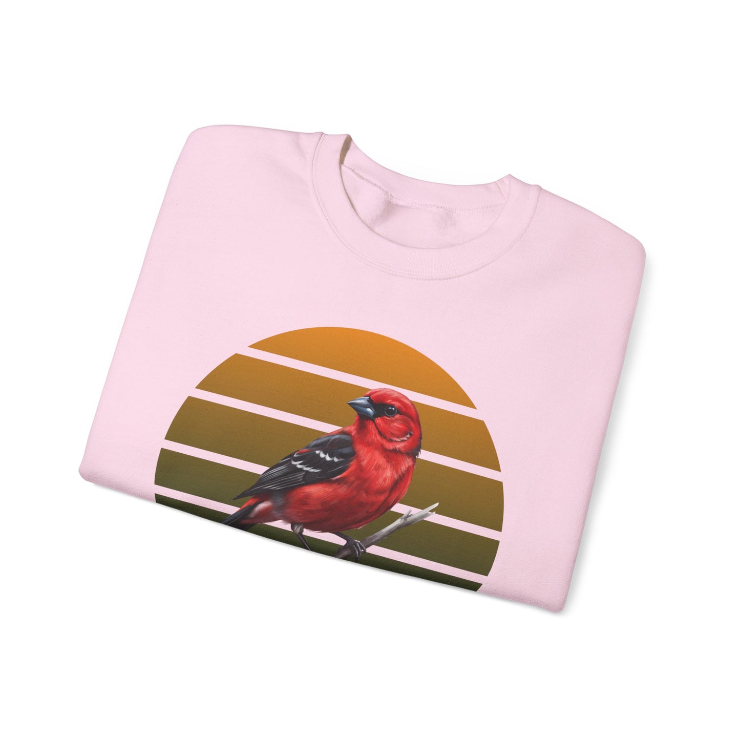 Scarlet Tanager Sweatshirt | Bird Watcher Crewneck | Unisex Songbird Gift for Bird Lovers