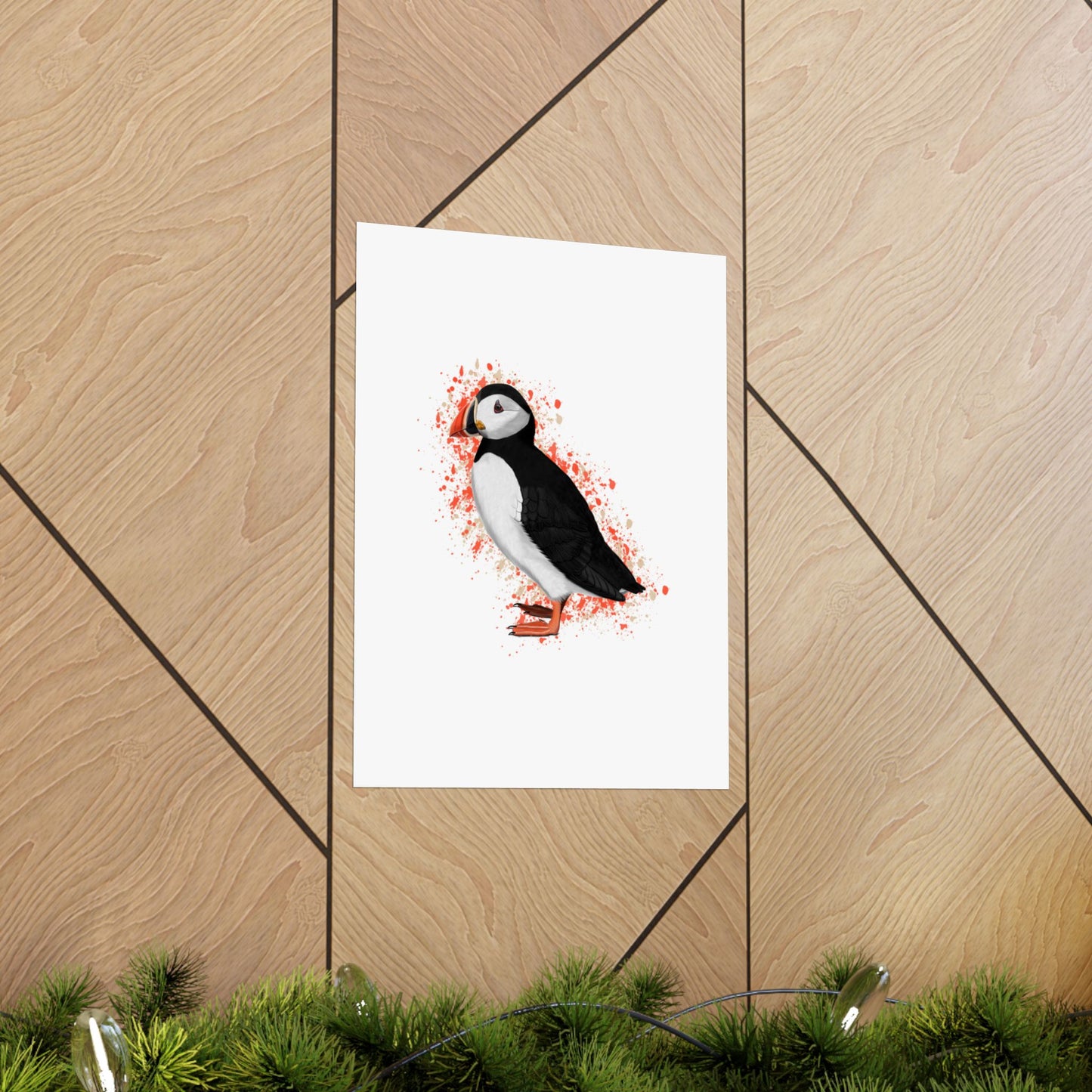 Puffin Bird Artwork Matte Poster