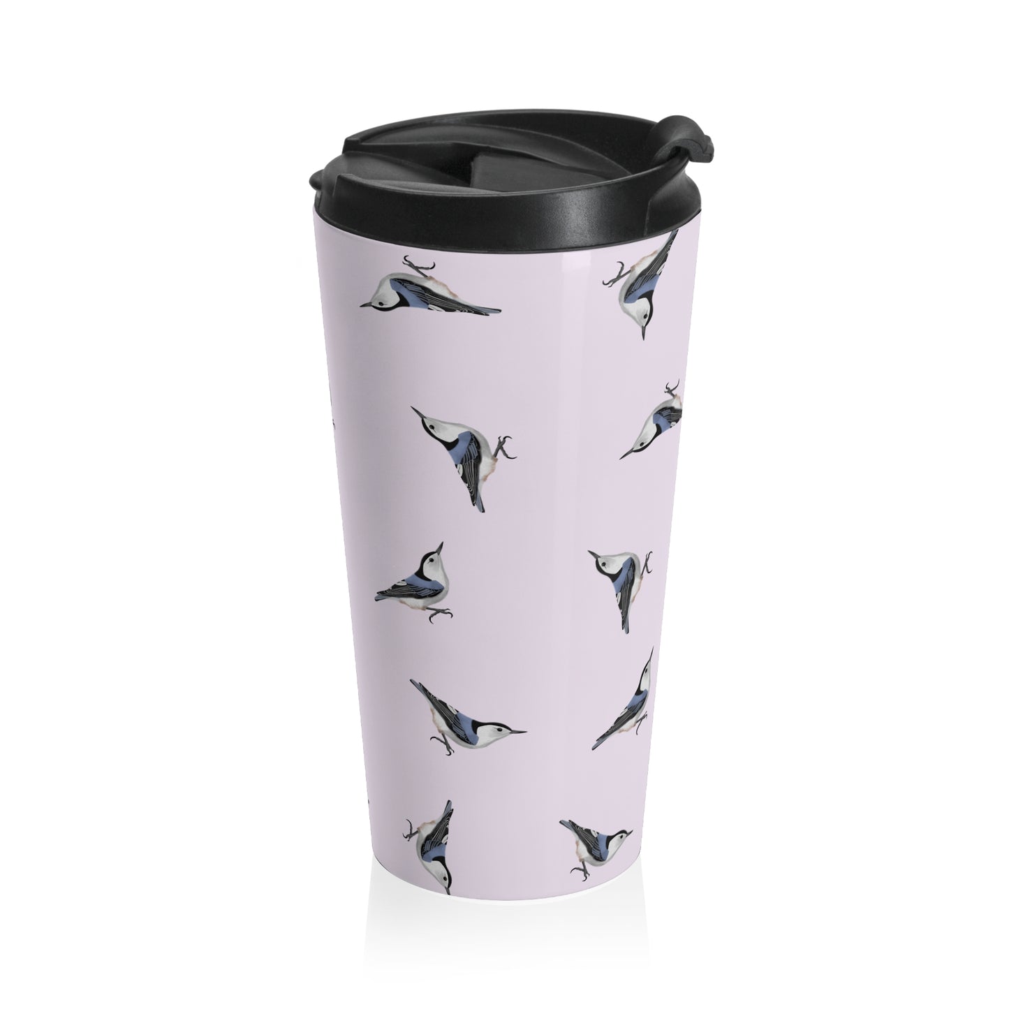 White-breasted Nuthatch and Tern Tumbler – 15oz bird style