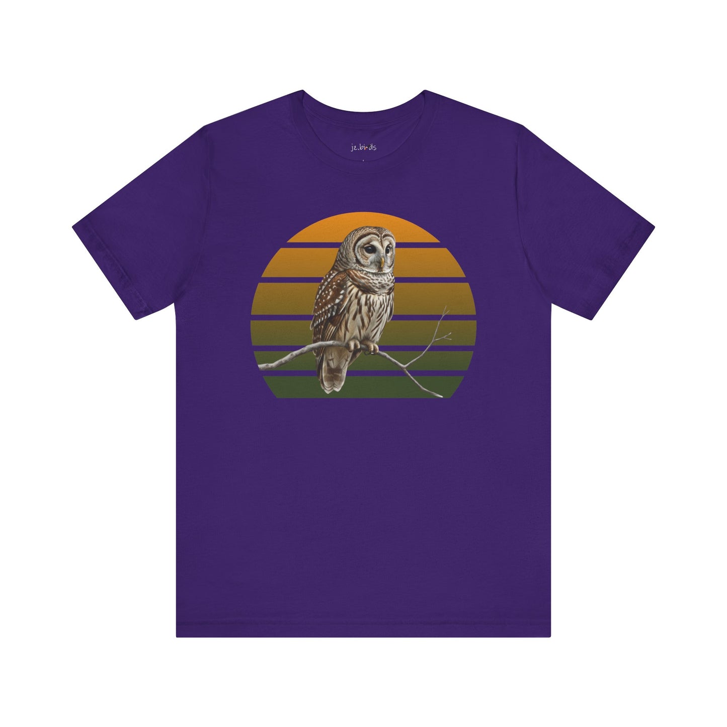 Barred Owl T-Shirt | Unisex Retail Fit Bird Lover Tee | Wildlife Birder Gift
