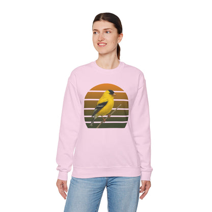 American Goldfinch Sweatshirt | Unisex Bird Lover Pullover | Wildlife Birder Gift | Songbird Crewneck