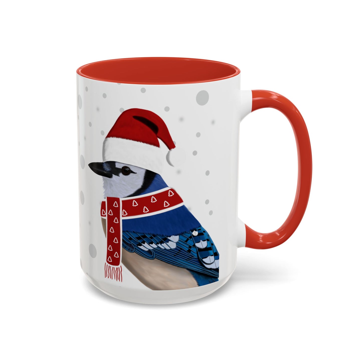 Blue Jay Christmas Bird Coffee Mug