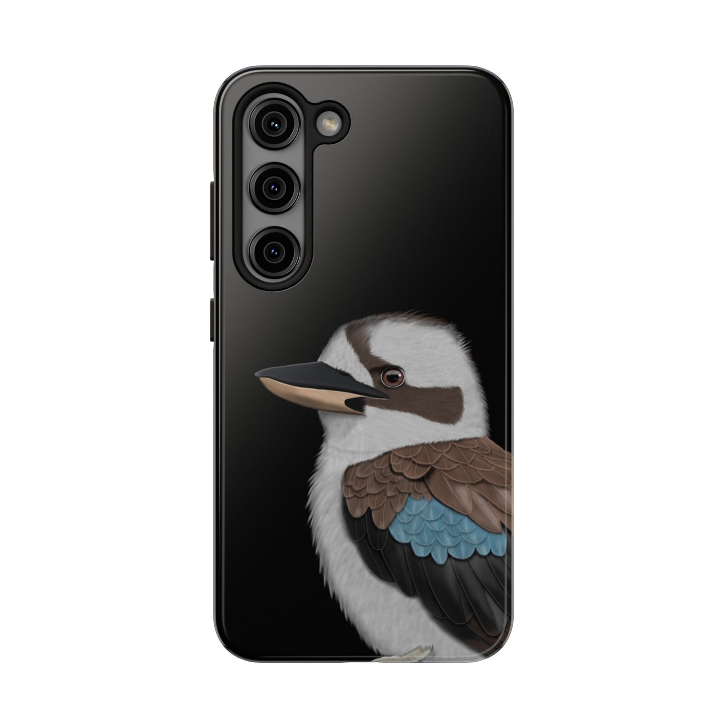 Kookaburra Bird Art Tough Phone Case Black