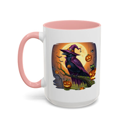 Black Raven Halloween Bird Mug - Perfect Bird Lover Gift for Spooky Season