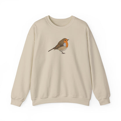 European Robin Bird Watcher Biologist Crewneck Sweatshirt