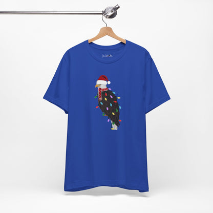 Bald Eagle with Fairy Lights Christmas Bird T-Shirt