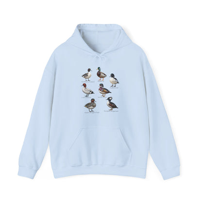 North American Ducks – Field Guide Hoodie for Bird Watchers