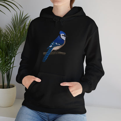 Blue Jay Bird Birdwatching Birder Hoodie