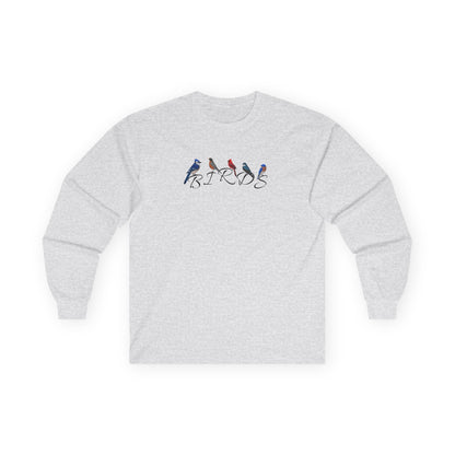 Birds Blue Jay Robin Cardinal Tree Swallow Bluebird Birding & Birdwatching Bird Cotton Long Sleeve T-Shirt