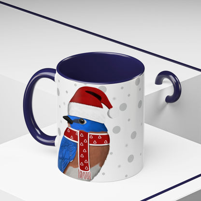 Bluebird Christmas Bird Coffee Mug