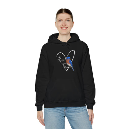 Bluebird Heart Bird Birdwatching Birdlover Hoodie