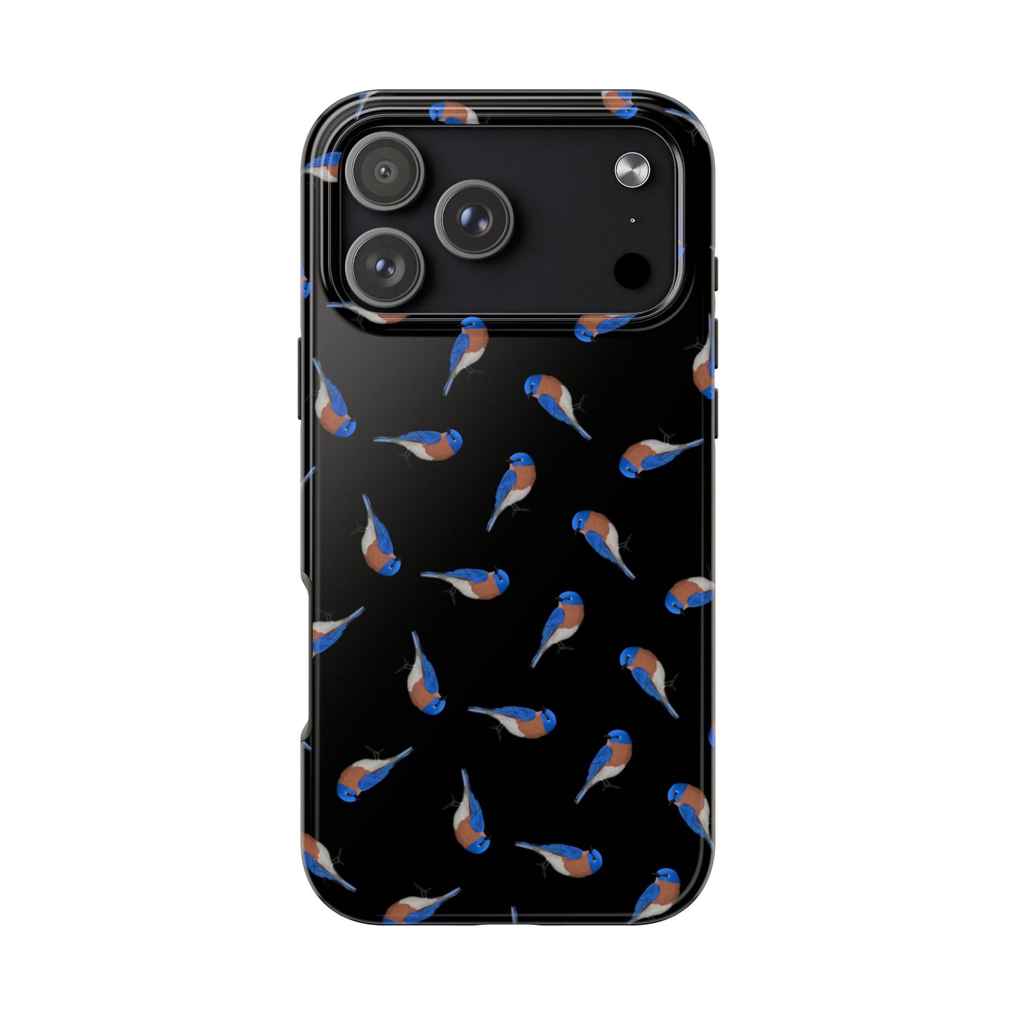 Bluebird iPhone Case Black – Premium Tough Phone Cover for Bird Lovers