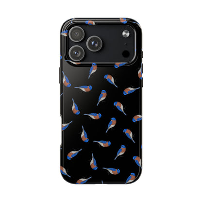 Bluebird iPhone Case Black – Premium Tough Phone Cover for Bird Lovers