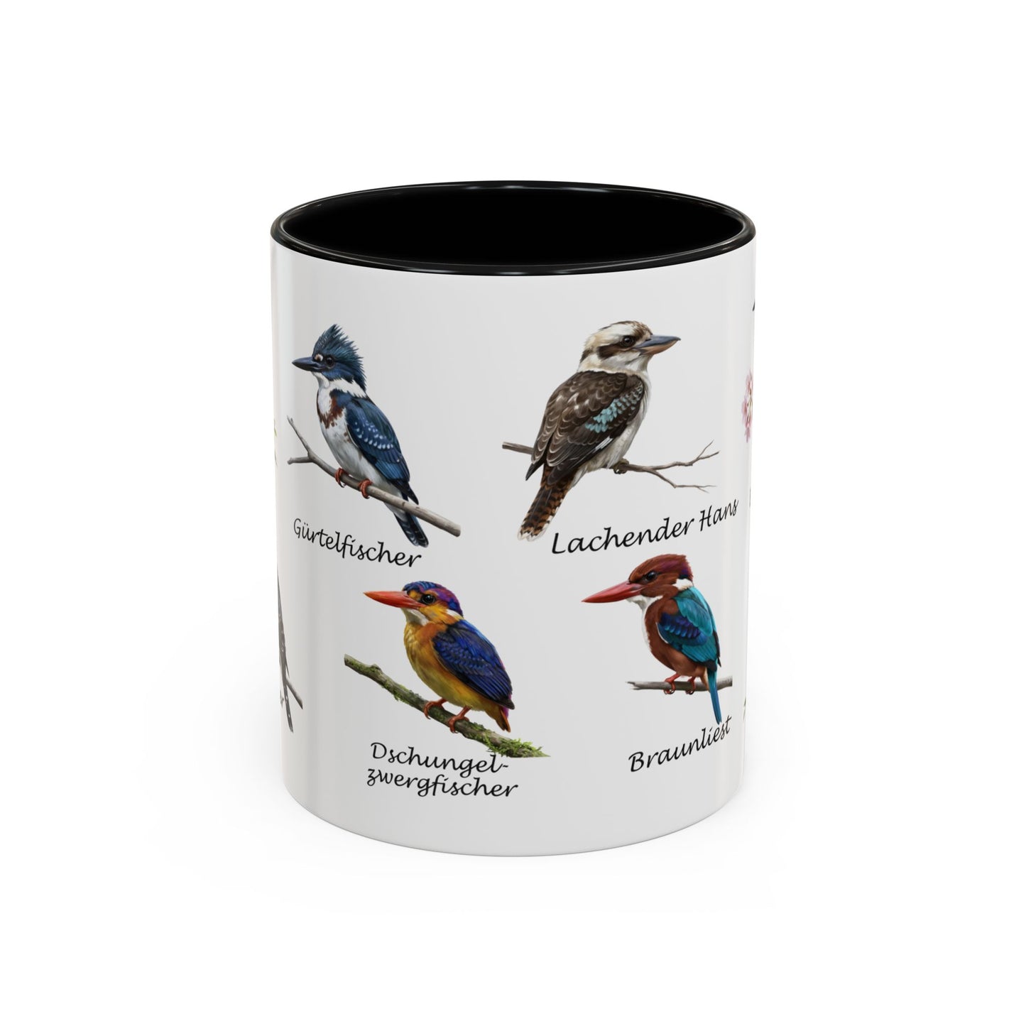 Eisvogel Tasse & Kaffeebecher | Lachender Hans & Kingfisher Lexikon Motiv | Vogelkunde Geschenk
