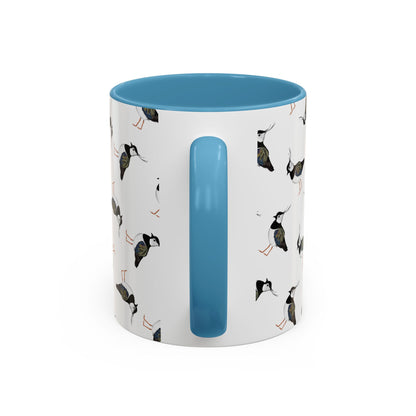 Kiebitz Tasse mit Streumuster | Vogelmotiv Kaffeebecher für Vogelbeobachter & Naturfreunde