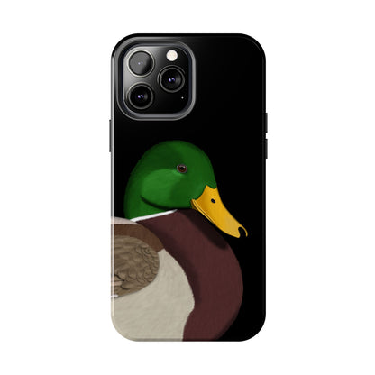 Mallard Bird Art Tough Phone Case Black