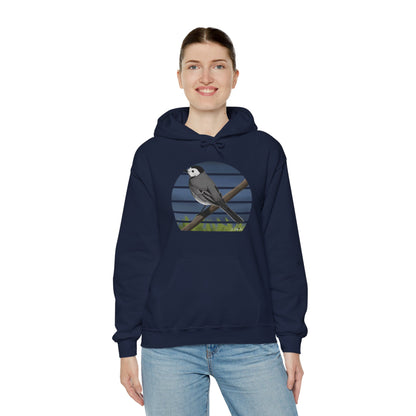 White Wagtail Bird Hoodie