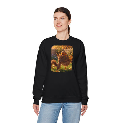 Premium Sweatshirt Rosi Rotkehlchen & Eichhörnchen | Pullover für Vogelfreunde