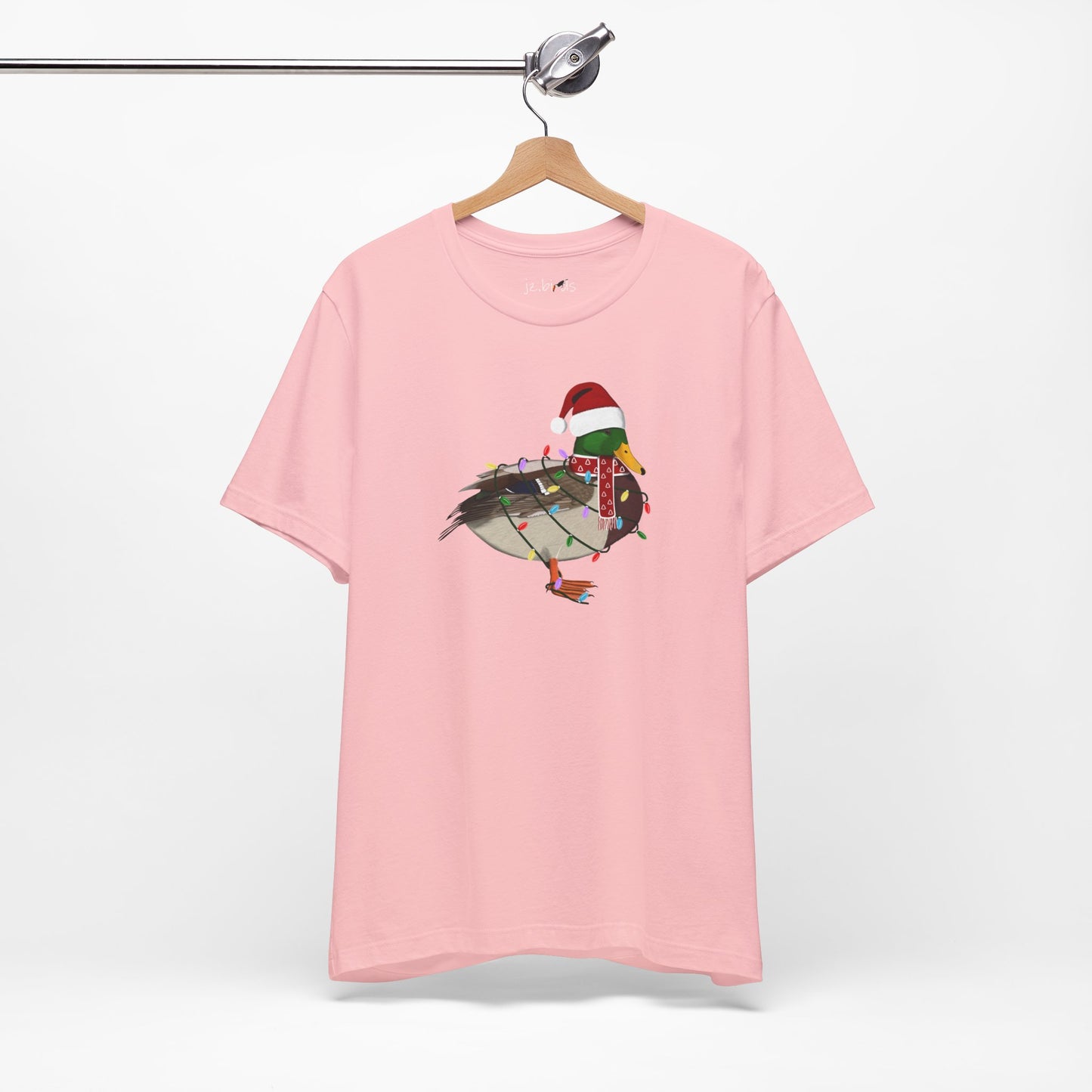 Mallard with Fairy Lights Christmas Bird T-Shirt