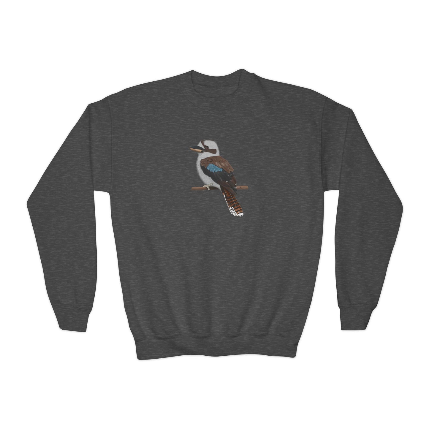 Kookaburra Bird Birdwatching Youth Crewneck Sweatshirt