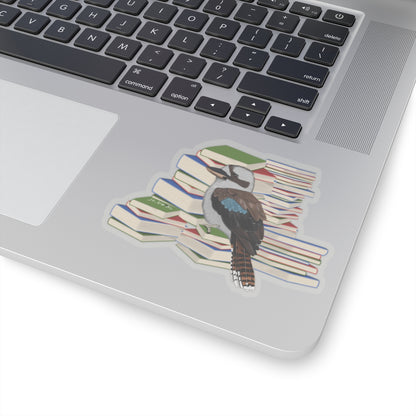 Kooakburra Bird and Books Birdlover Bookworm Sticker