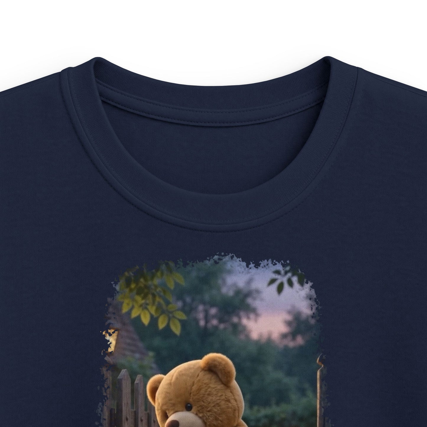 Premium Kinder T-Shirt Rosi Rotkehlchen und der Riesen-Teddy