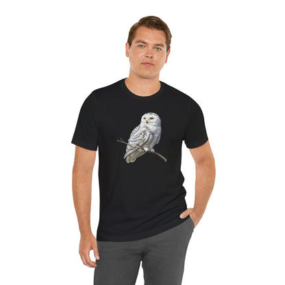 Snowy Owl T-Shirt | Unisex Bird Lover Tee | Wildlife Birder Gift