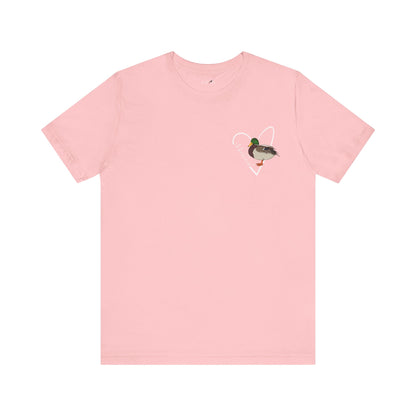 Mallard Heart Birdwatcher Bird T-Shirt