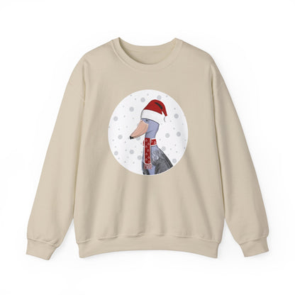 Shoebill Santa Claus Christmas Birdwatcher Biologist Bird Sweatshirt