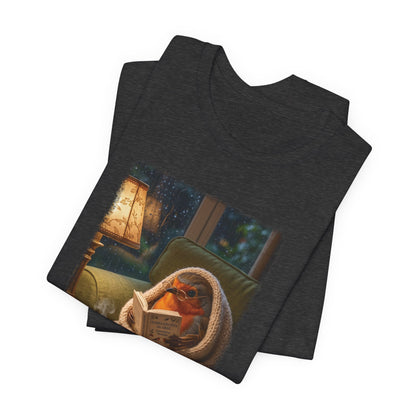 Robin Rosi Reading a Book T-Shirt for Bird Lovers
