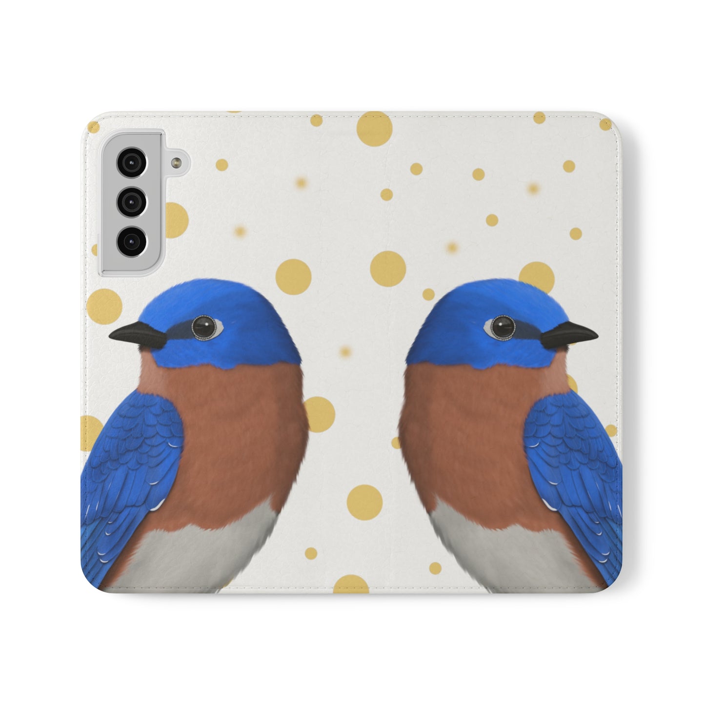 Bluebird Bird Art Phone Flip Case