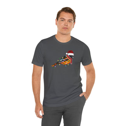 Baltimore Oriole with Fairy Lights Christmas Bird T-Shirt