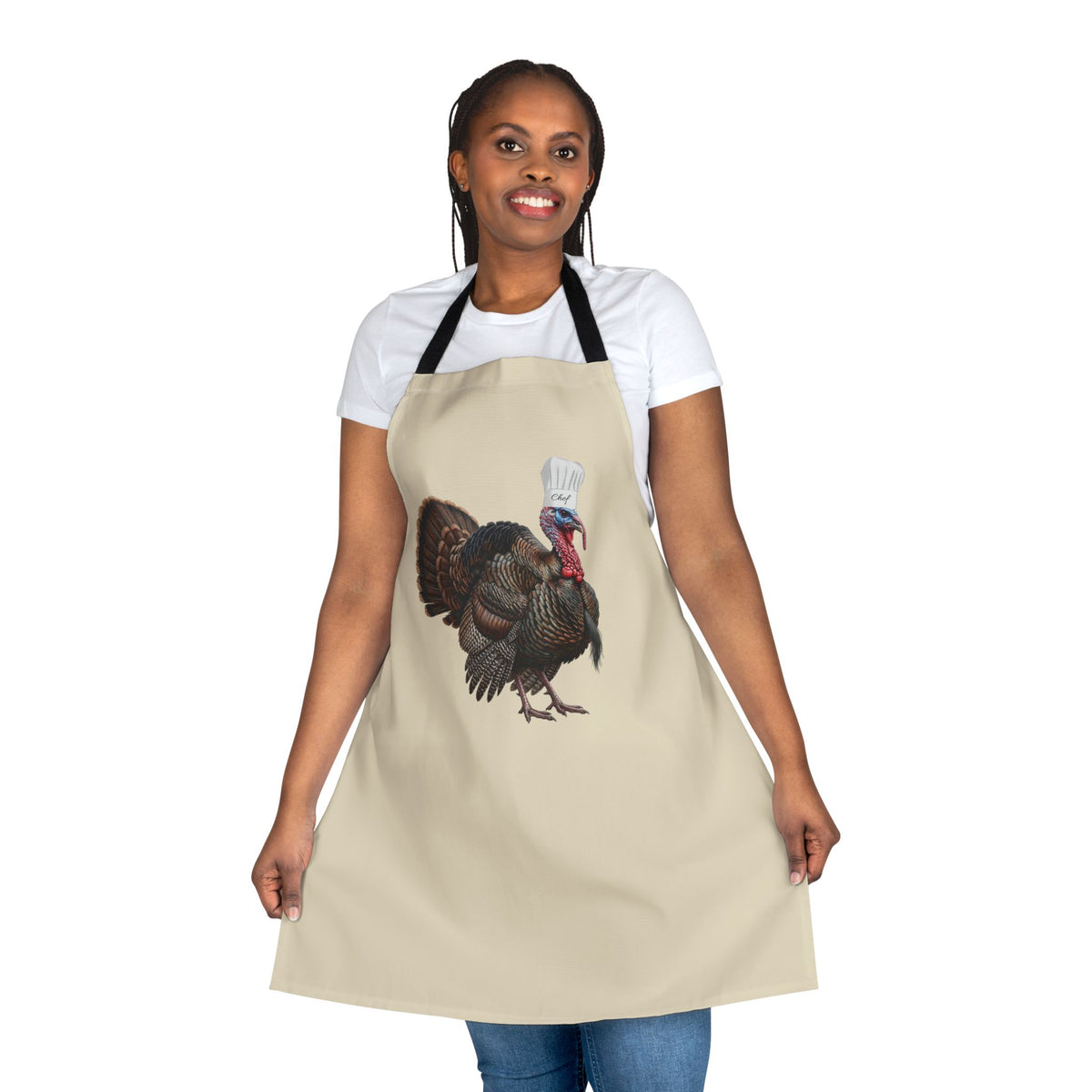 Funny Thanksgiving Turkey Apron | Chef Hat Wild Turkey | Fall Baking & Cooking Gift